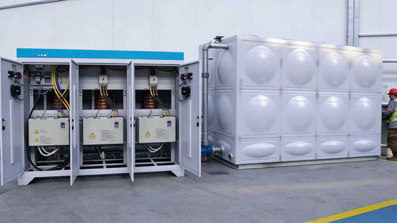 沈陽亮達(dá)建筑工程有限公司300千瓦變頻電磁鍋爐